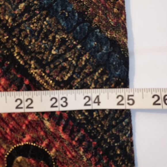 French Laundry Shirt Top Stretch Colorful 3/4 Sleeve Pullover Size Medium - Picture 11 of 11